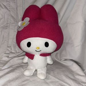Hello Kitty Plush My Melody Fiesta Sanrio 2013 Pink White Flower Doll Stuffed P2
